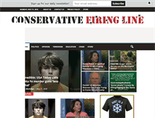 Tablet Screenshot of conservativefiringline.com